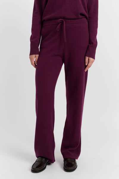 Mulberry Pure Cashmere Wide-Leg Pants
