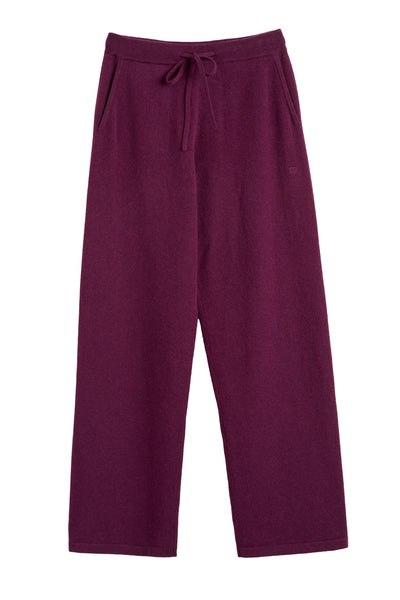 Mulberry Pure Cashmere Wide-Leg Pants