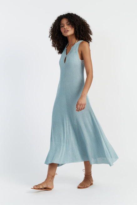 SAMPLE SALE - NO REFUNDS Titanium Laura Whitmore Shimmer Dress