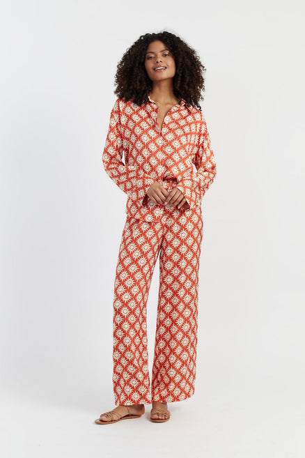 SAMPLE SALE - NO REFUNDS Terracotta Laura Whitmore Paradise Trousers