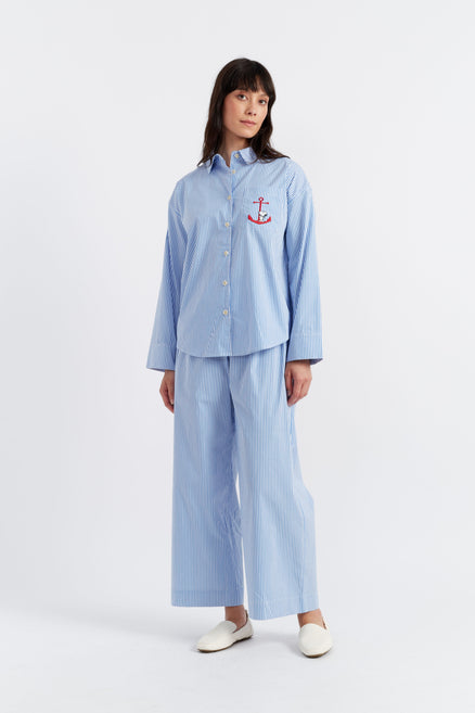 SAMPLE SALE - NO REFUNDS Blue Cotton Snoopy Anchor Co-ord