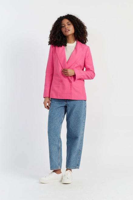 SAMPLE SALE - NO REFUNDS Rose Tencel-Linen Blazer