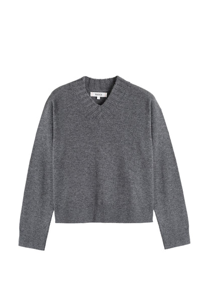 Gray sweater on a white background