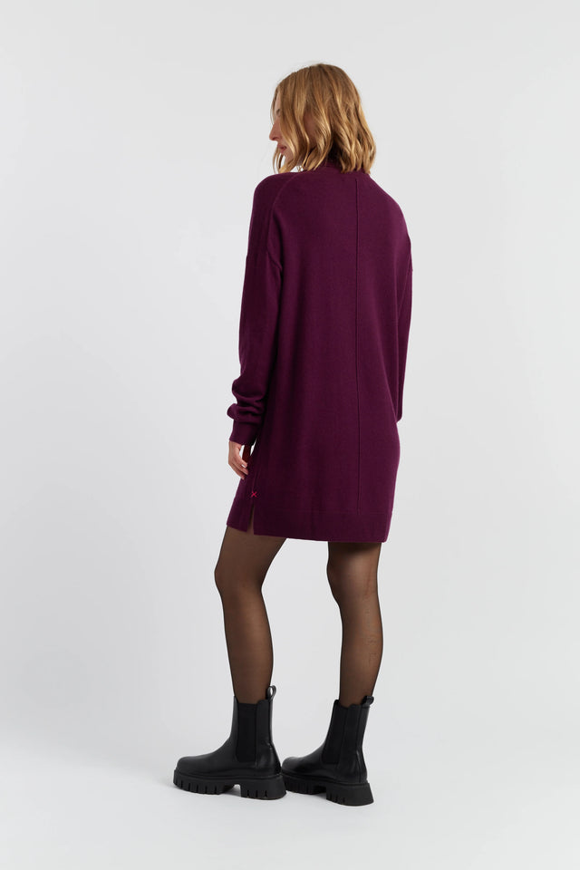Mulberry Wool-Cashmere Mini Rollneck Dress image 3