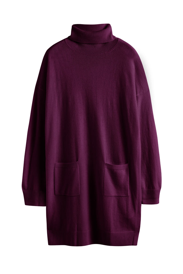 Mulberry Wool-Cashmere Mini Rollneck Dress image 4