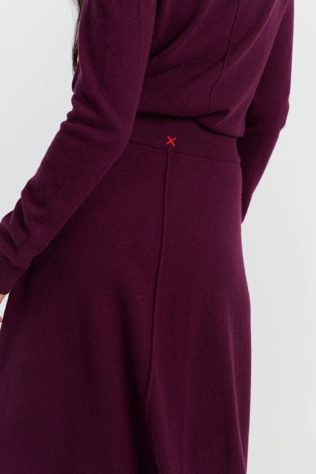 Mulberry Wool-Cashmere Midi Skirt image 2