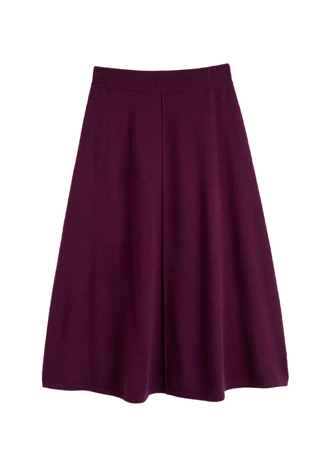 Mulberry Wool-Cashmere Midi Skirt image 4