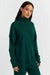 Emerald Wool-Cashmere Relaxed Rollneck Sweater