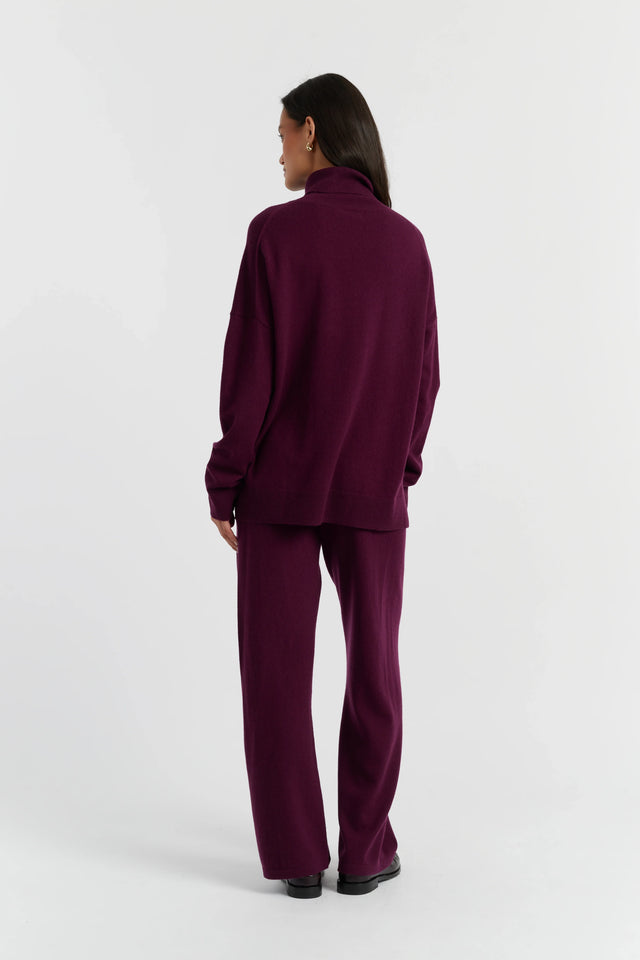 Mulberry Wool-Cashmere Relaxed Rollneck Sweater image 3