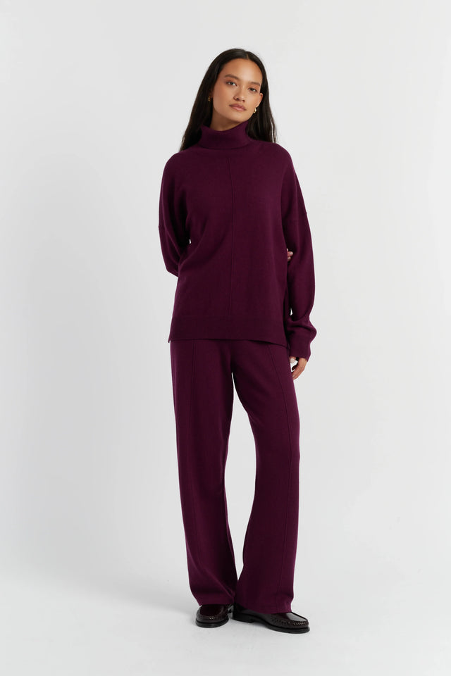 Mulberry Wool-Cashmere Relaxed Rollneck Sweater image 2