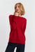 Crimson Wool-Cashmere Slouchy Sweater