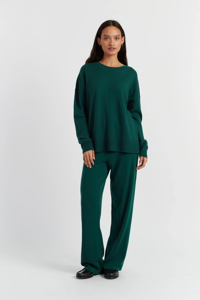 Emerald Wool-Cashmere Slouchy Sweater image 2