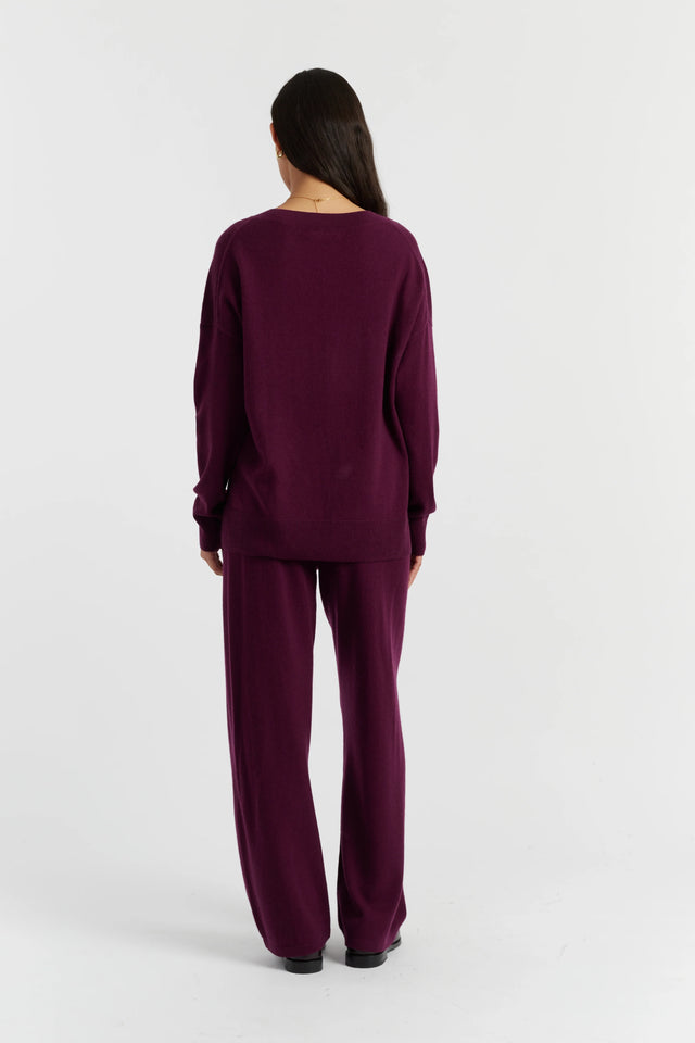 Mulberry Wool-Cashmere Slouchy Sweater image 3