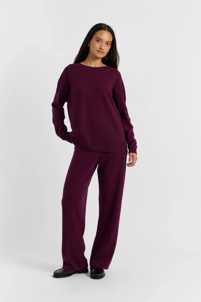 Mulberry Wool-Cashmere Slouchy Sweater image 2