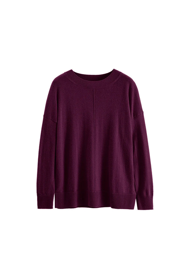 Mulberry Wool-Cashmere Slouchy Sweater image 4