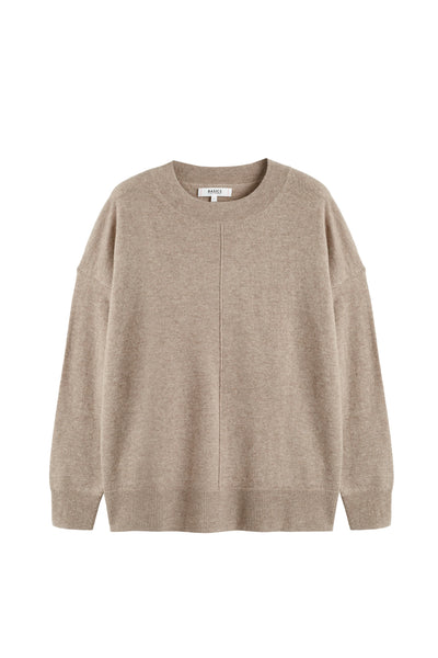 Beige sweater on a white background