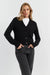 Black Pure Cashmere Cardigan
