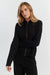 Black Pure Cashmere Zip Hoodie