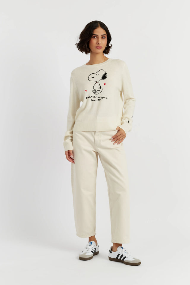 Cream Wool-Cashmere Peanuts Original Sweater image 3