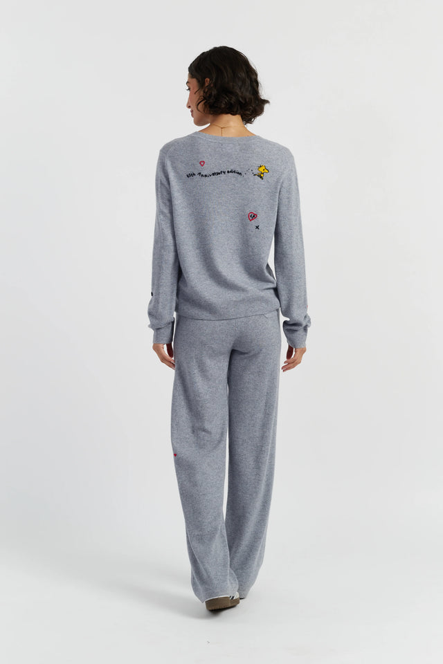 Grey Wool-Cashmere Peanuts Original Sweater image 3