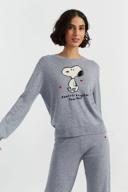 Grey Wool-Cashmere Peanuts Original Sweater