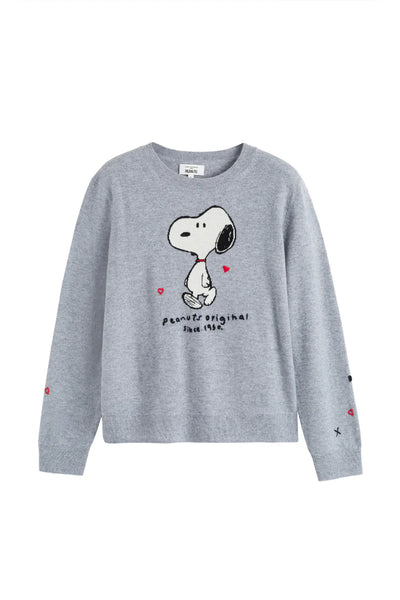 Grey Wool-Cashmere Peanuts Original Sweater