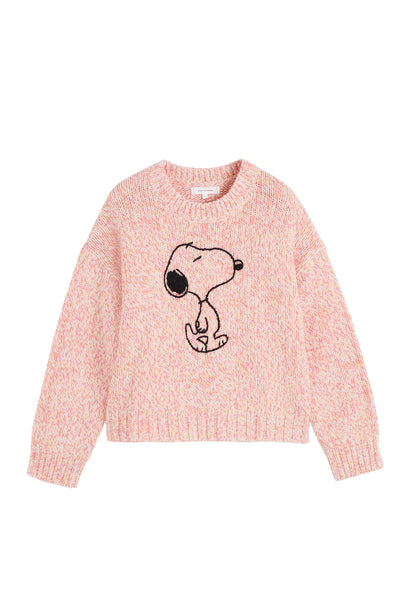 Pink Merino Snoopy Marl Sweater