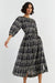 Black Viscose Queen of Hearts Dress