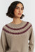 Warm-Oatmeal Wool-Cashmere Fair Isle Sweater