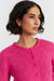 Raspberry Wool Fluffy Diamond Cardigan
