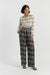 Black Viscose Queen of Hearts Trousers
