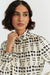 Cream Viscose Queen of Hearts Ruffle Shirt