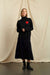 Black Wool-Cashmere Heart Breton Rollneck Sweater
