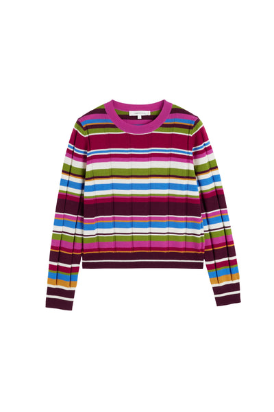 Multi Merino Stripe Sweater