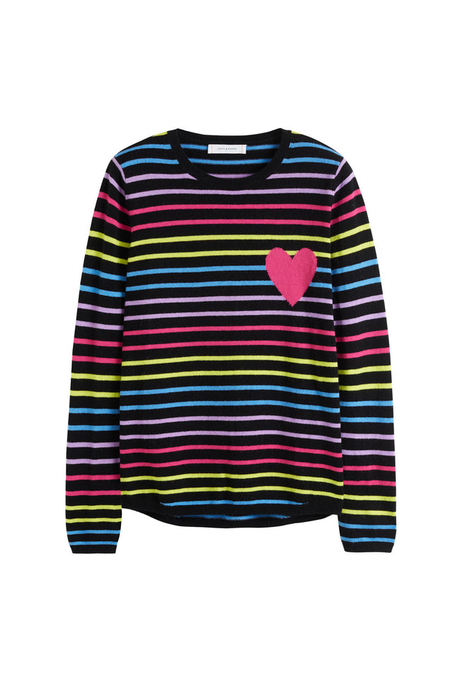 Multicoloured Heart Breton Wool-Cashmere Sweater image 2