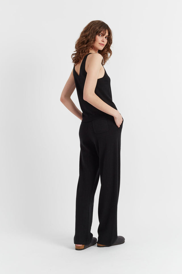 Black Pure Merino Vest image 4