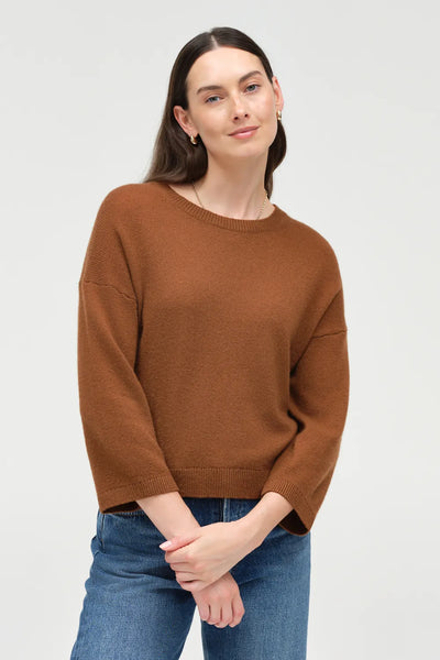 Toffee Cloud Cashmere Cropped Sweater