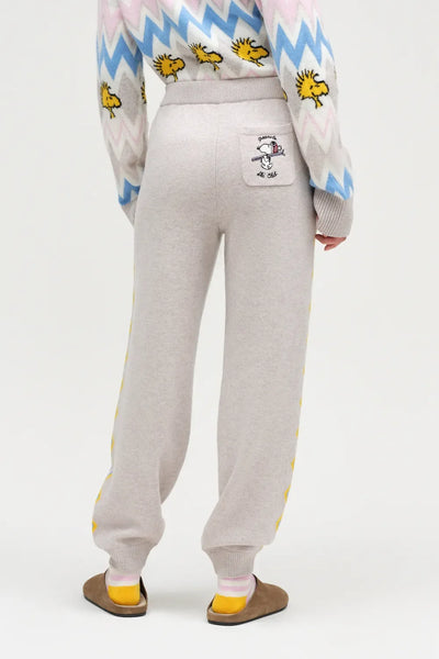 Multi Wool-Cashmere Snoopy Ski Track Pants
