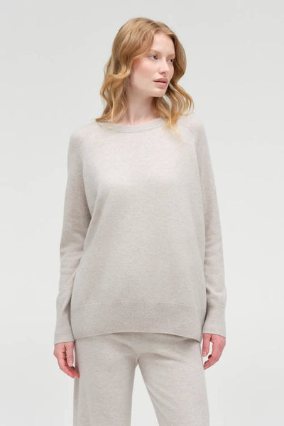 Chinchilla Pure Cashmere Slouchy Sweater
