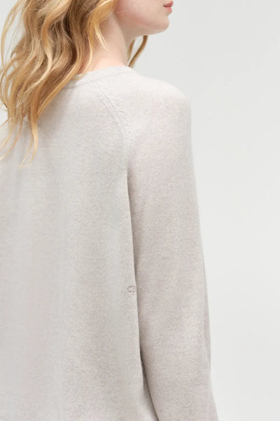 Chinchilla Pure Cashmere Slouchy Sweater