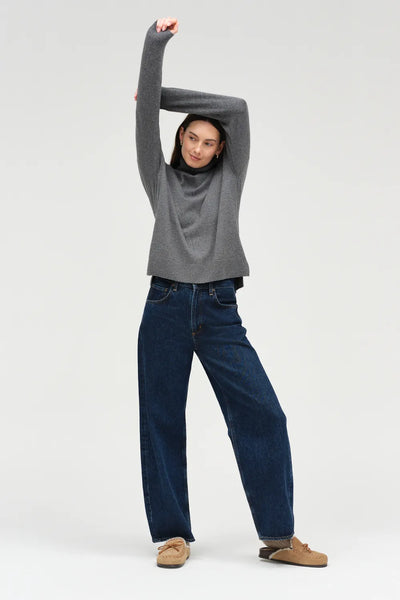 Dark-Grey Wool-Cashmere Rollneck Sweater