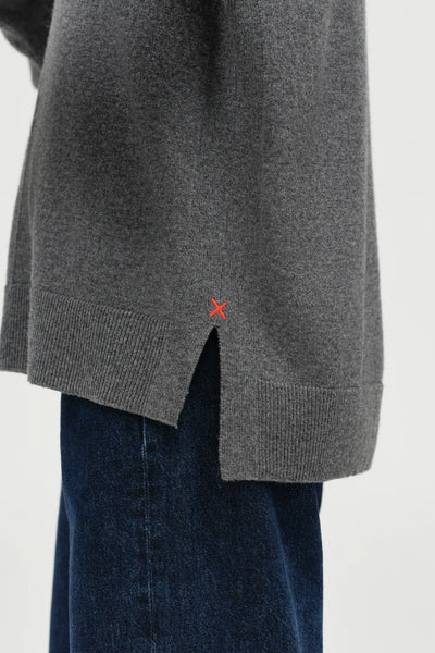 Dark-Grey Wool-Cashmere Rollneck Sweater