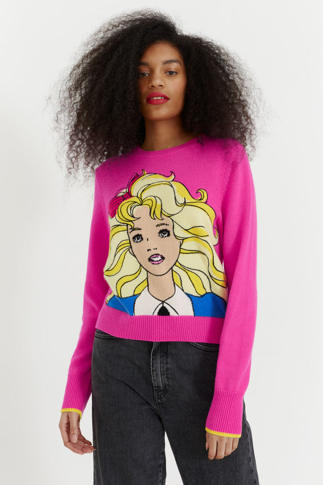 Pink Wool-Cashmere Margot Sweater image 1