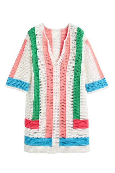 SAMPLE SALE - NO REFUNDS Cream Cotton Capri Dress