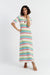 Cream Cotton Chevron Stitch Dress