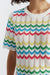 Cream Cotton Chevron Stitch T-Shirt