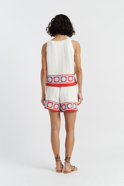 SAMPLE SALE - NO REFUNDS Terracotta Cotton Hand Crochet Vest