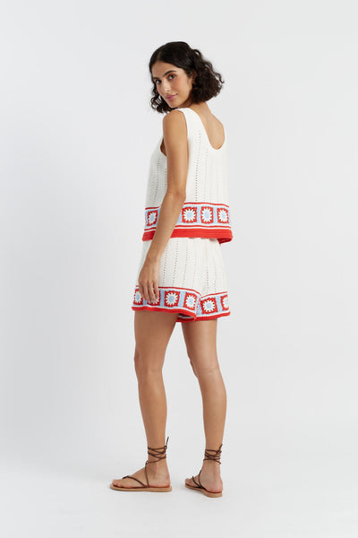 SAMPLE SALE - NO REFUNDS Terracotta Cotton Hand Crochet Shorts