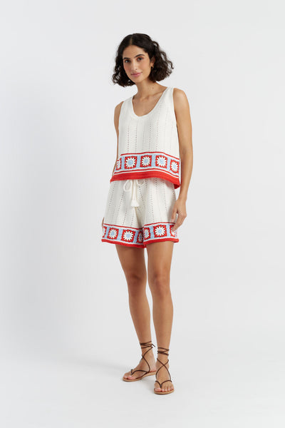 SAMPLE SALE - NO REFUNDS Terracotta Cotton Hand Crochet Vest