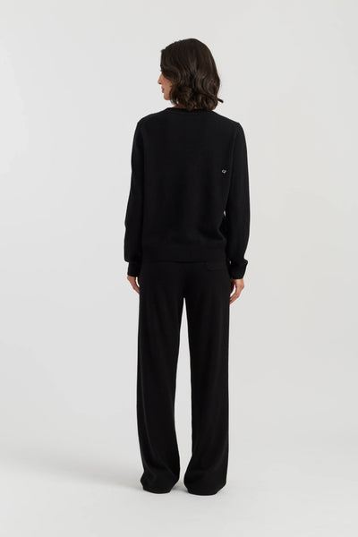 BLACK FRIDAY Wool-Cashmere Bow Embroidered Sweater
